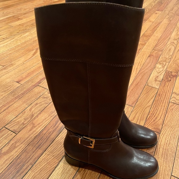 Banana Republic Brown Leather Boots Size 8M - Picture 7 of 8